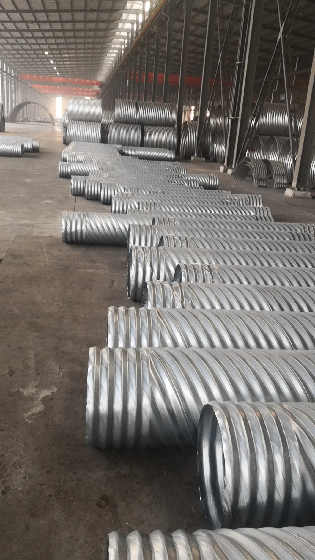 Cold Storage Galvanized spiral Steel Air Duct Pipe for Ventilation